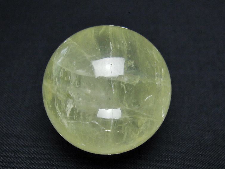 シトリン水晶 丸玉 32mm [T318-6015] 1枚目