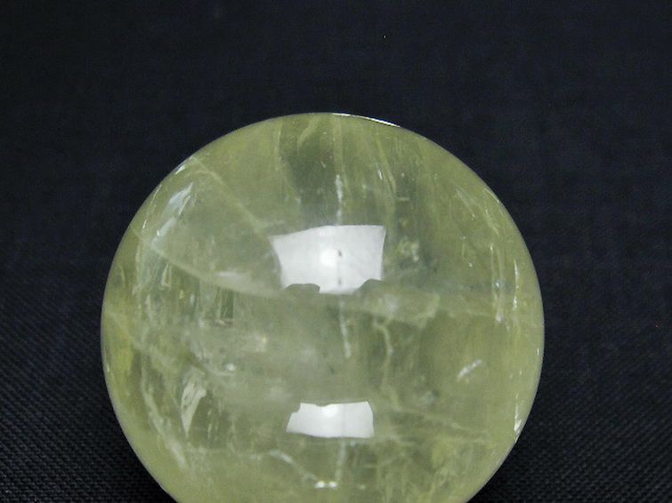 シトリン水晶 丸玉 32mm [T318-6015] 2枚目