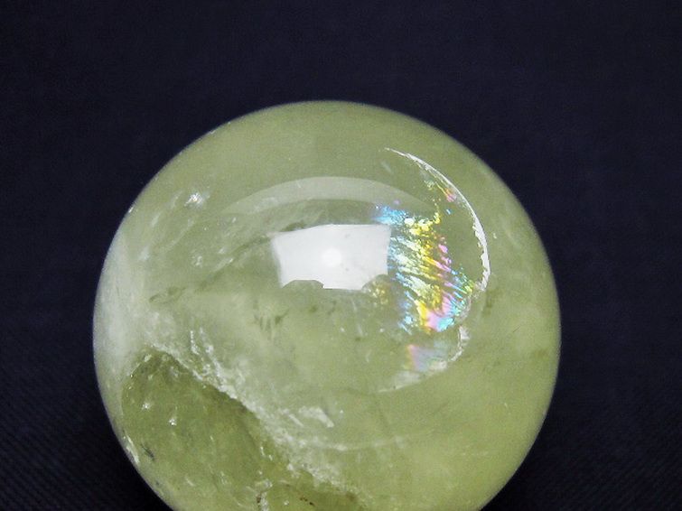 シトリン水晶 丸玉 32mm [T318-6103] 2枚目