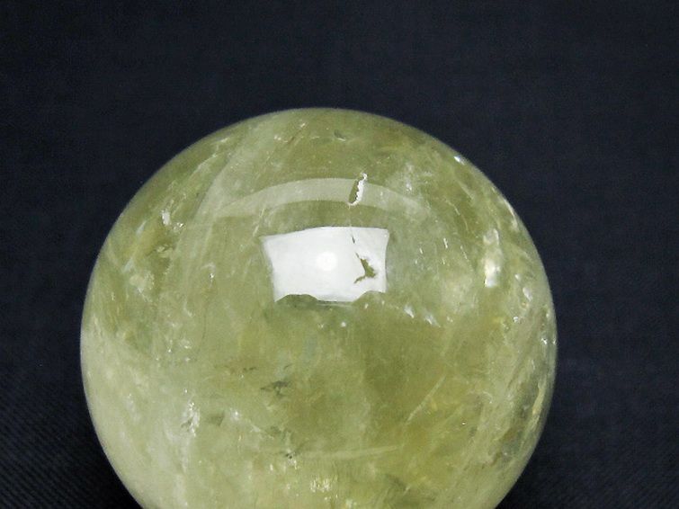 シトリン水晶 丸玉 38mm [T318-6134] 2枚目