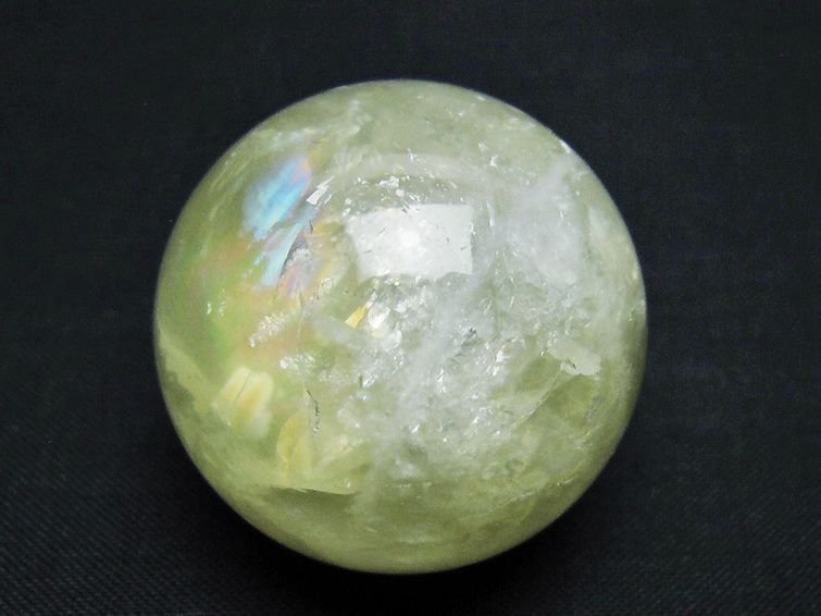 シトリン水晶 丸玉 35mm [T318-6139] 1枚目