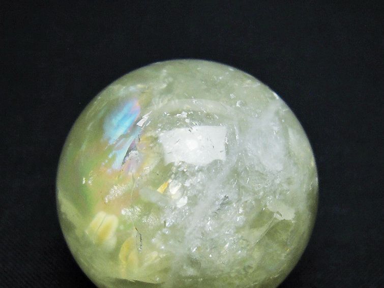 シトリン水晶 丸玉 35mm [T318-6139] 2枚目