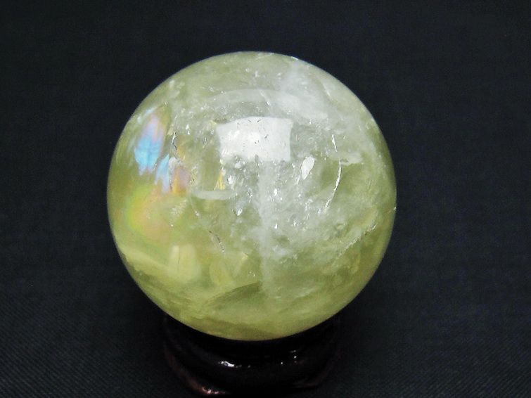 シトリン水晶 丸玉 35mm [T318-6139] 3枚目