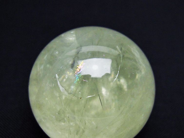 シトリン水晶 丸玉 32mm [T318-6150] 2枚目