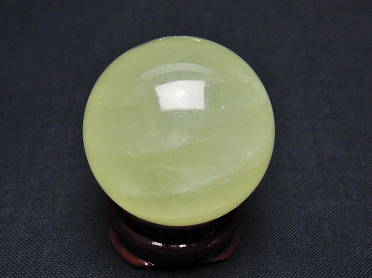 シトリン水晶 丸玉 31mm [T318-6152] 3枚目