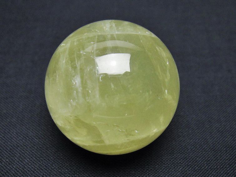 シトリン水晶 丸玉 31mm [T318-6158] 1枚目