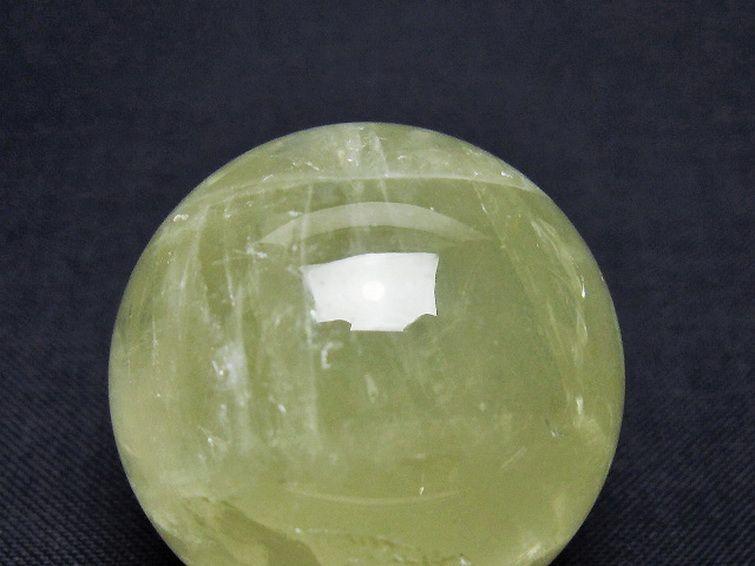 シトリン水晶 丸玉 31mm [T318-6158] 2枚目