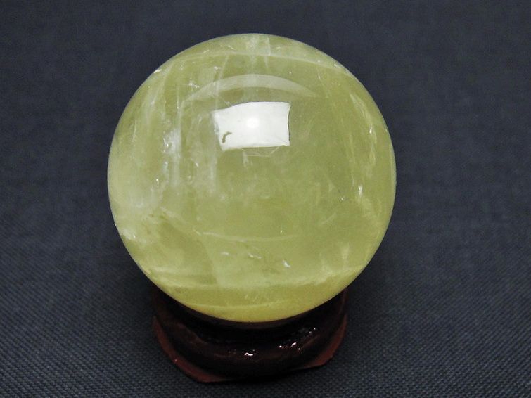 シトリン水晶 丸玉 31mm [T318-6158] 3枚目