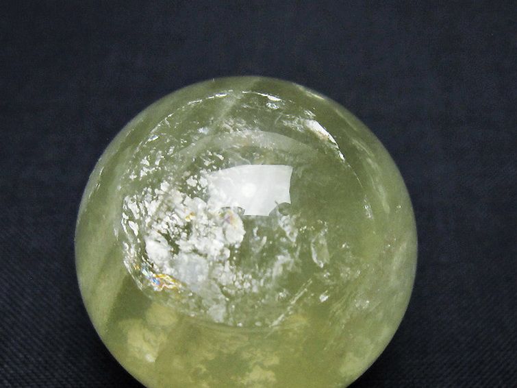 シトリン水晶 丸玉 32mm [T318-6190] 2枚目