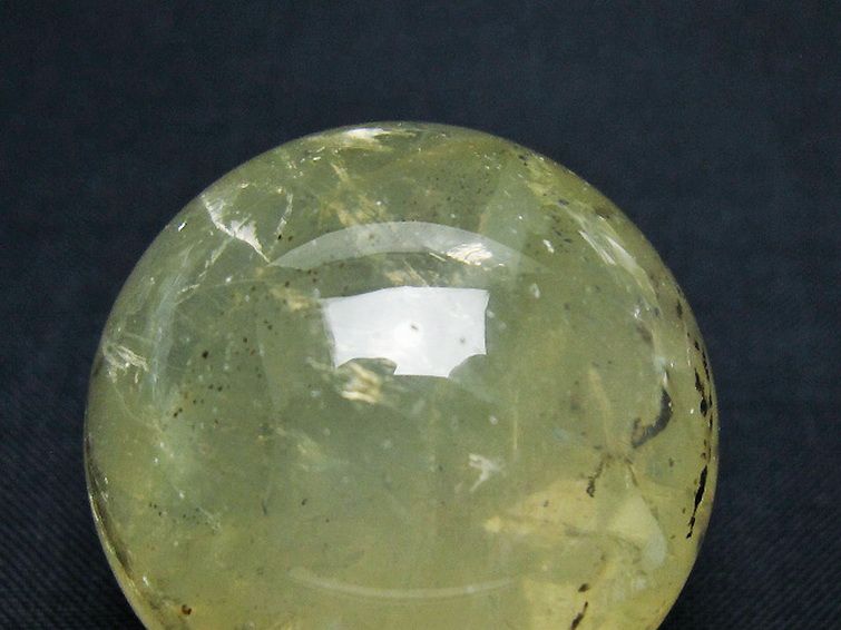 シトリン水晶 丸玉 34mm [T318-6199] 2枚目