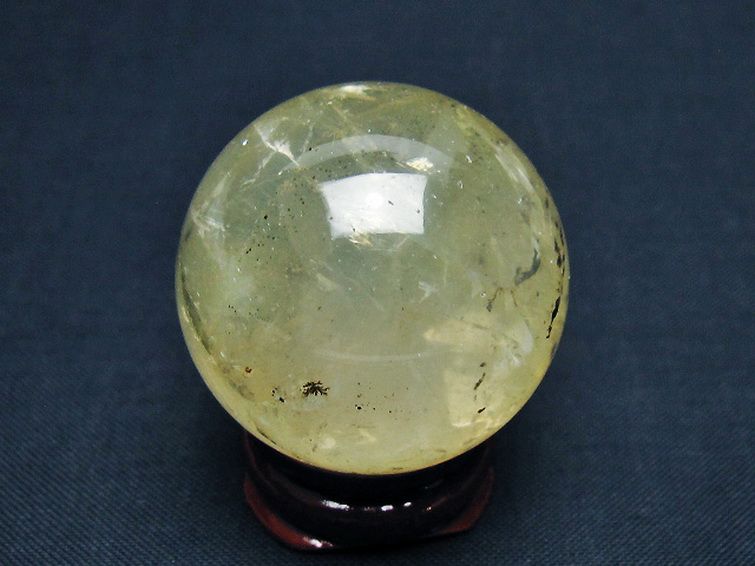 シトリン水晶 丸玉 34mm [T318-6199] 3枚目