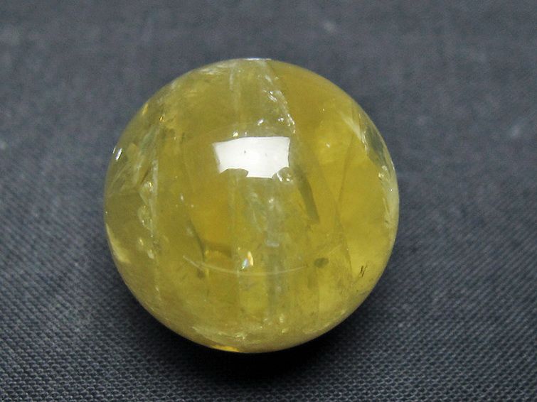 シトリン水晶 丸玉 24mm [t318-6235] 1枚目