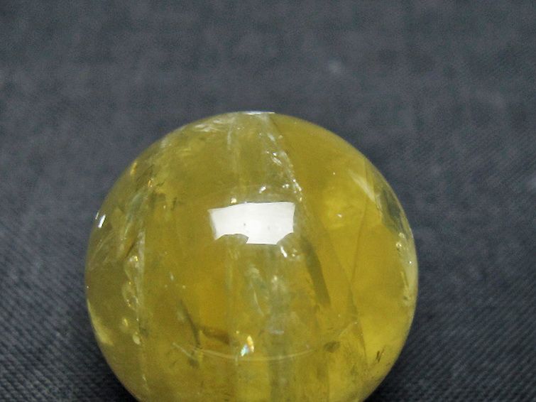 シトリン水晶 丸玉 24mm [t318-6235] 2枚目