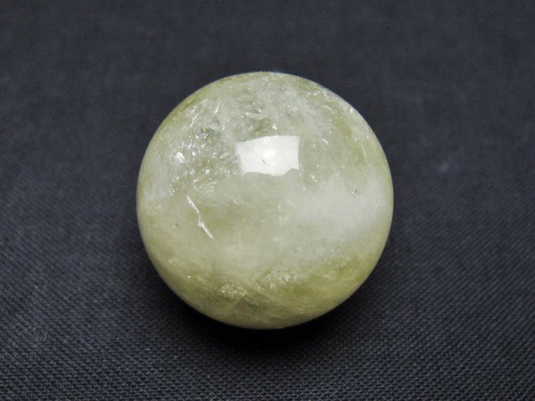 シトリン水晶 丸玉 24mm [t318-6236] 1枚目