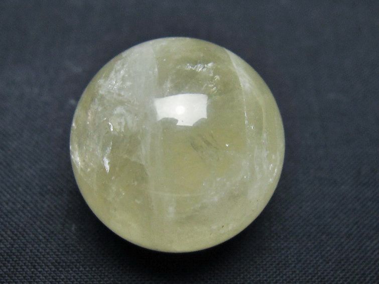 シトリン水晶 丸玉 25mm [t318-6309] 1枚目