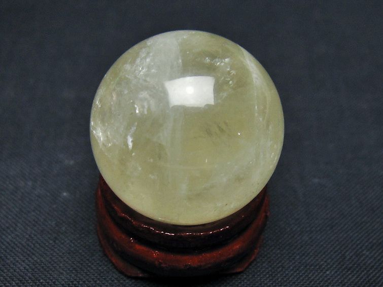 シトリン水晶 丸玉 25mm [t318-6309] 3枚目