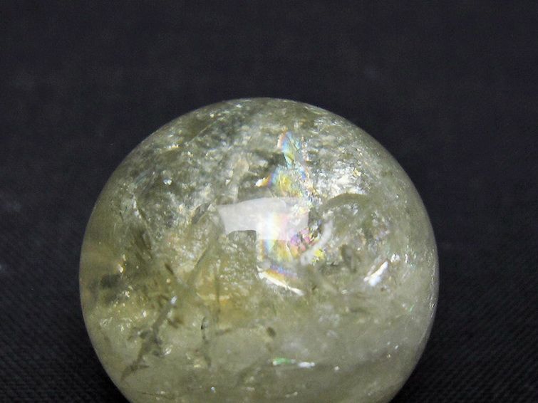 シトリン水晶 丸玉 25mm [t318-6314] 2枚目