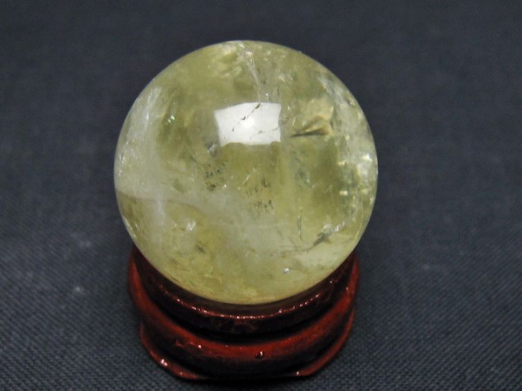 シトリン水晶 丸玉 25mm [t318-6314] 3枚目