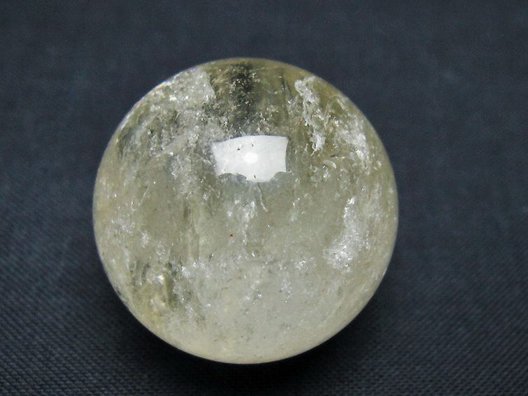 シトリン水晶 丸玉 28mm [t318-6329] 1枚目