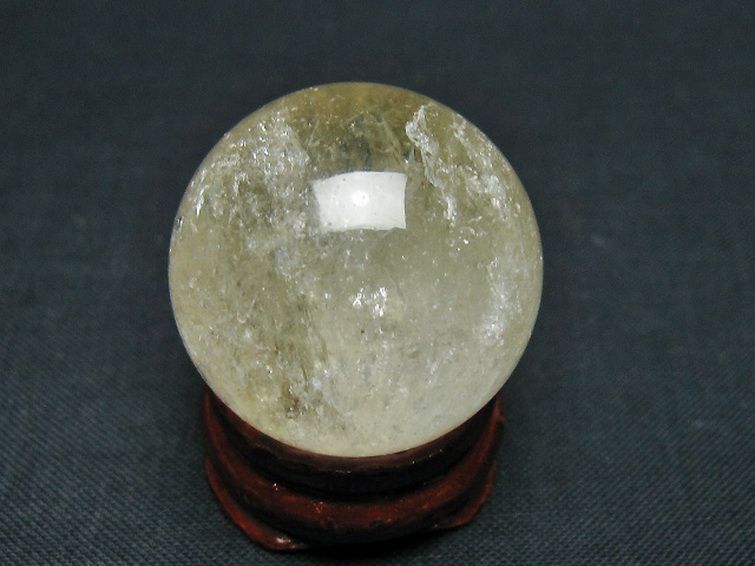 シトリン水晶 丸玉 28mm [t318-6329] 3枚目