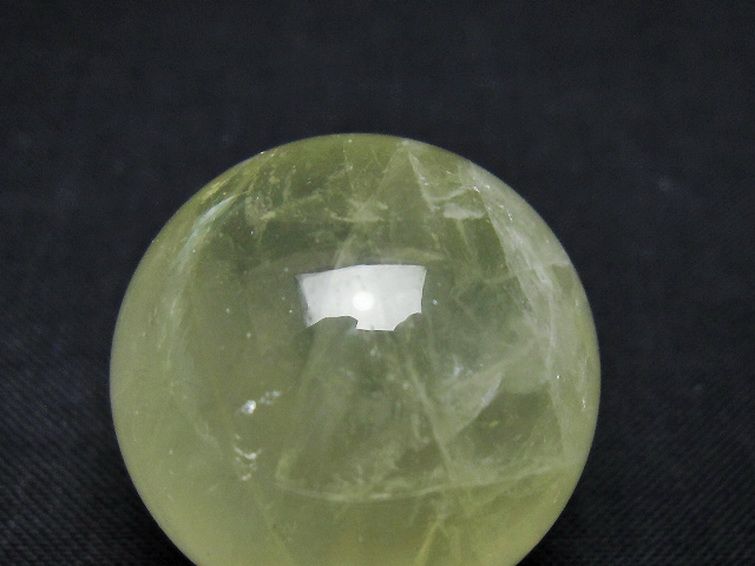 シトリン水晶 丸玉 27mm [t318-6352] 2枚目