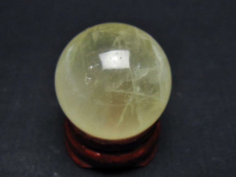 シトリン水晶 丸玉 27mm [t318-6352] 3枚目