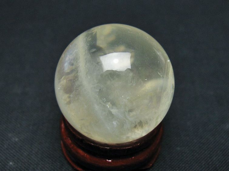 シトリン水晶 丸玉 26mm [t318-6361] 3枚目