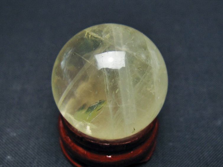 シトリン水晶 丸玉 26mm [t318-6362] 3枚目