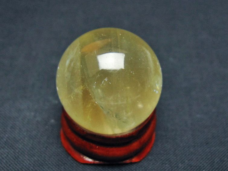シトリン水晶 丸玉 25mm [t318-6381] 3枚目