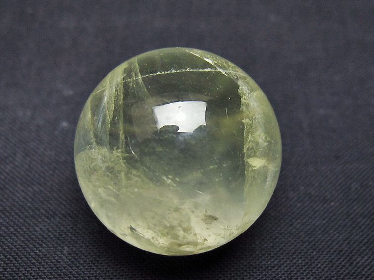 シトリン水晶 丸玉 25mm [t318-6394] 1枚目