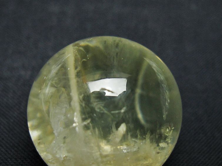 シトリン水晶 丸玉 25mm [t318-6396] 2枚目