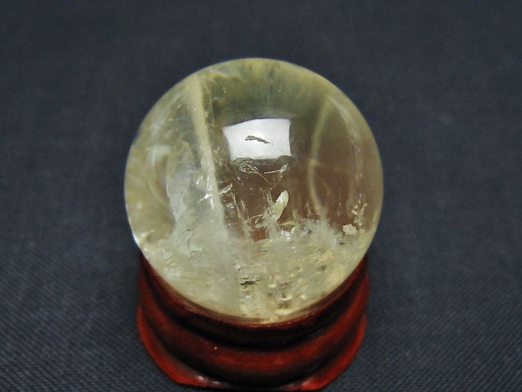 シトリン水晶 丸玉 25mm [t318-6396] 3枚目