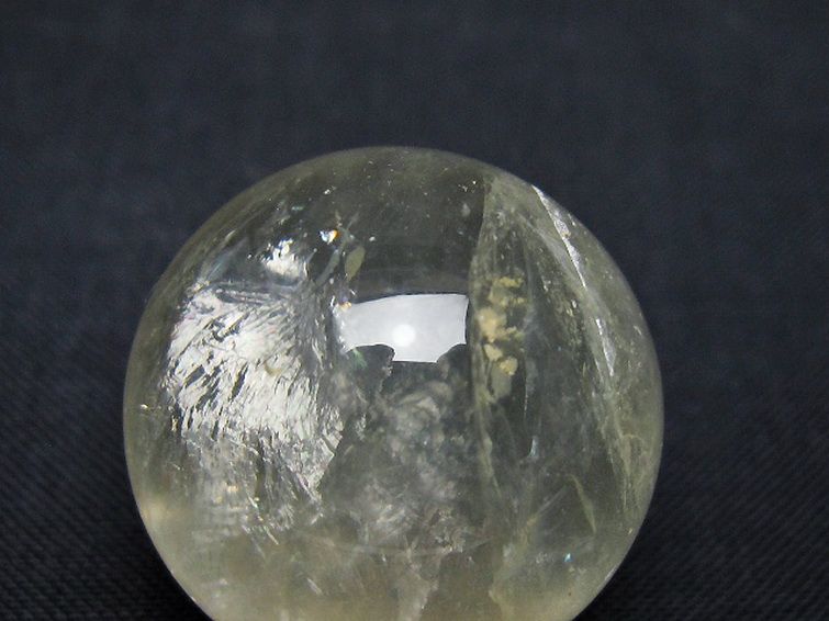 シトリン水晶 丸玉 25mm [t318-6398] 2枚目