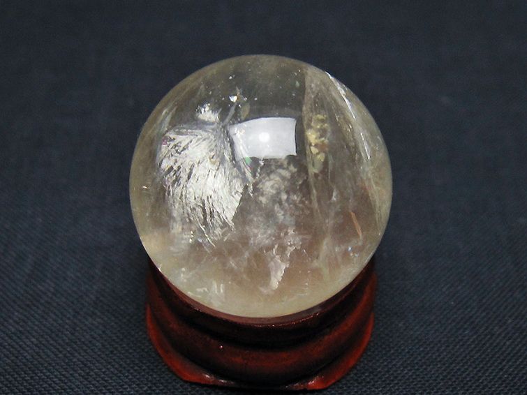 シトリン水晶 丸玉 25mm [t318-6398] 3枚目