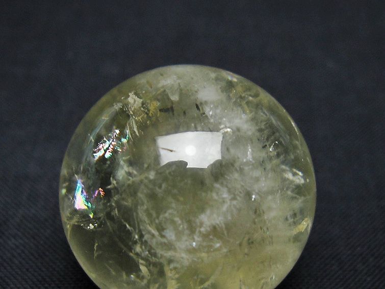 シトリン水晶 丸玉 28mm [t318-6414] 2枚目