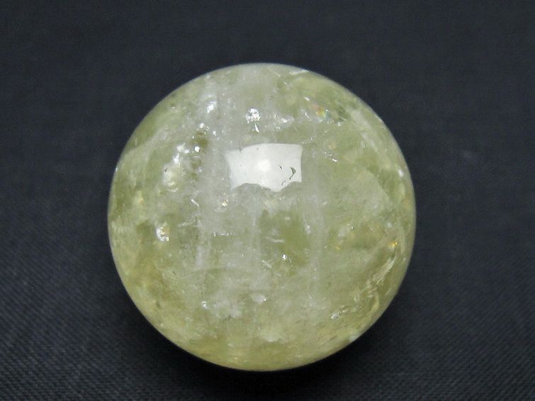 シトリン水晶 丸玉 31mm [t318-6433] 1枚目