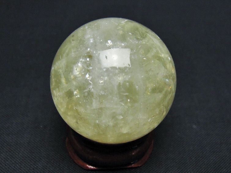 シトリン水晶 丸玉 31mm [t318-6433] 3枚目