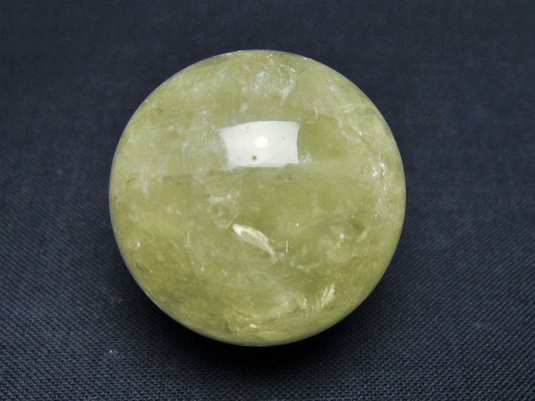 シトリン水晶 丸玉 31mm [t318-6435] 1枚目