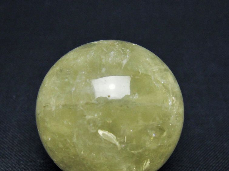 シトリン水晶 丸玉 31mm [t318-6435] 2枚目