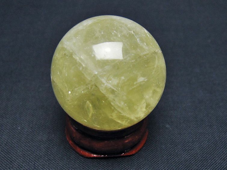 シトリン水晶 丸玉 31mm [t318-6435] 3枚目