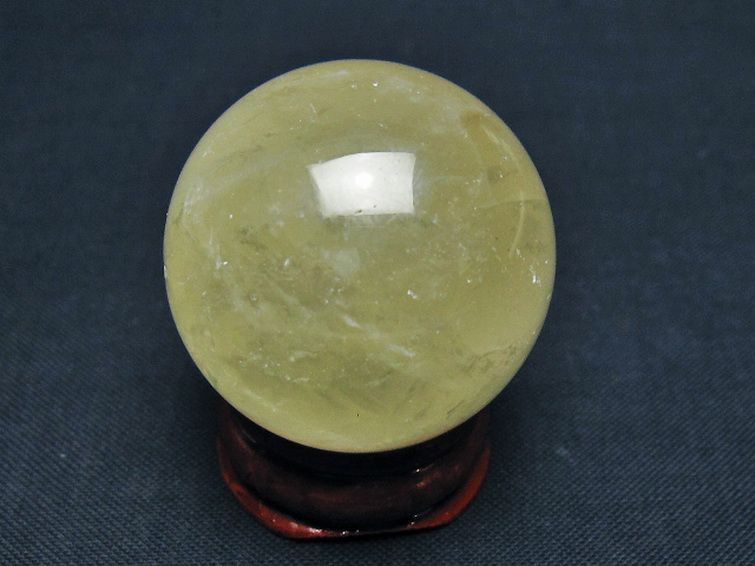 シトリン水晶 丸玉 31mm [t318-6436] 3枚目
