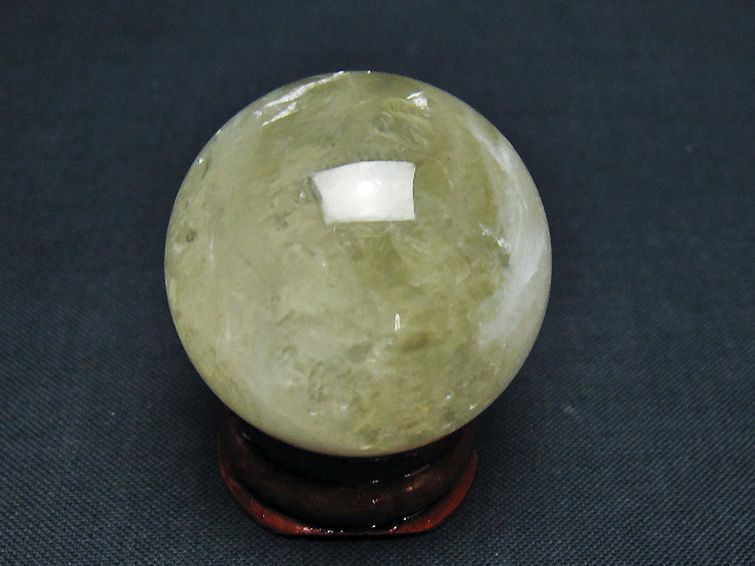 シトリン水晶 丸玉 32mm [t318-6438] 3枚目