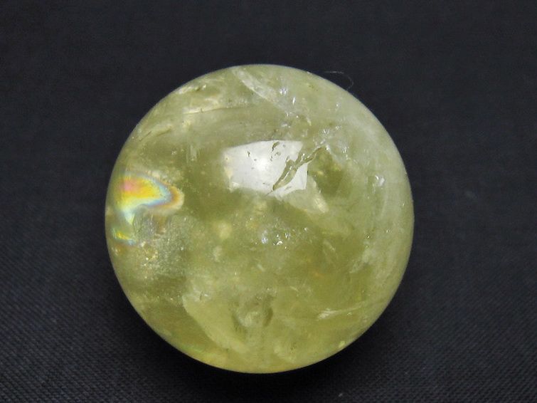 シトリン水晶 丸玉 34mm [t318-6439] 1枚目