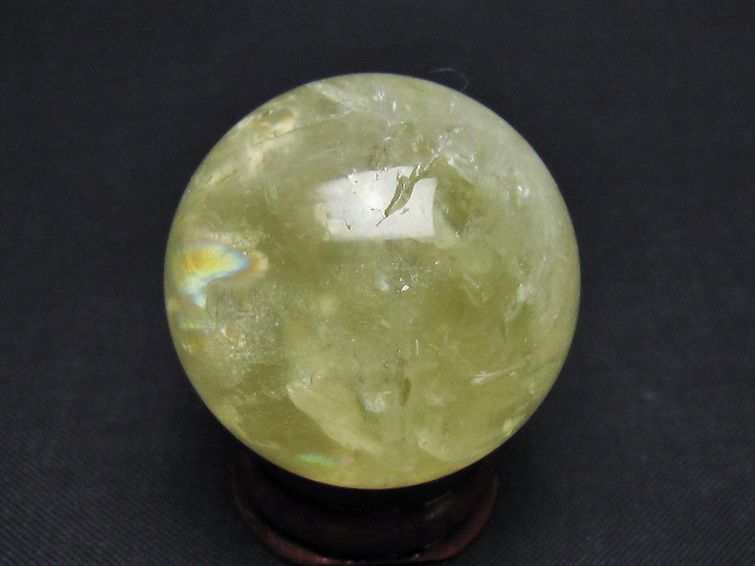 シトリン水晶 丸玉 34mm [t318-6439] 3枚目