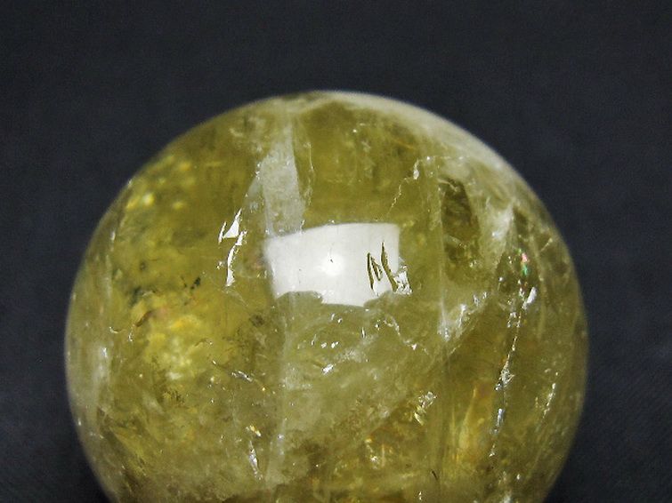 シトリン水晶 丸玉 38mm [t318-6446] 2枚目