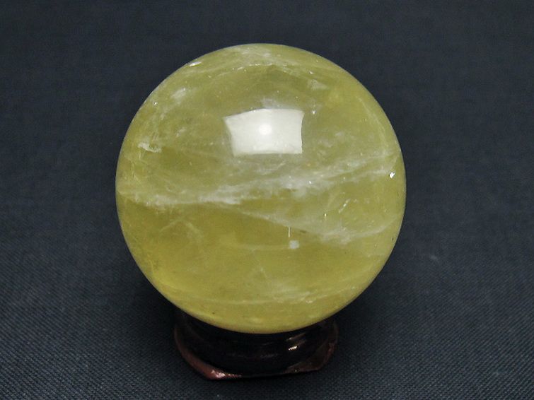 シトリン水晶 丸玉 38mm [t318-6452] 3枚目