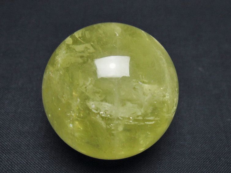 シトリン水晶 丸玉 38mm [t318-6453] 1枚目