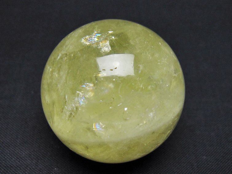 シトリン水晶 丸玉 37mm [t318-6456] 1枚目