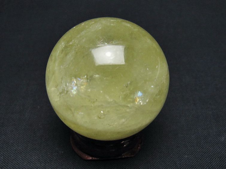 シトリン水晶 丸玉 37mm [t318-6456] 3枚目