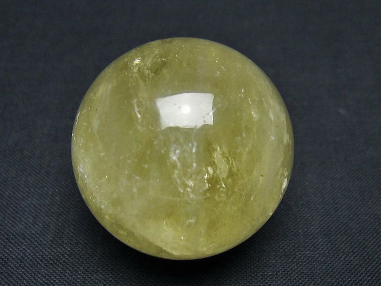 シトリン水晶 丸玉 34mm [t318-6465] 1枚目